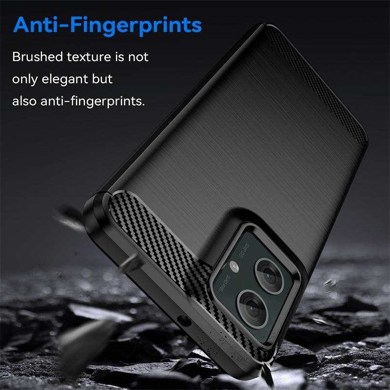For Moto G55 Case Cover Motorola Moto G55 Capas New Carbon Fiber Phone Bumper Back Shockproof Soft TPU Case Moto G55 G 55 Fundas