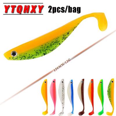 50PCS Useful Fishing Worm Bait Soft Plastic Lure Capuchin Maggot Single T Tails