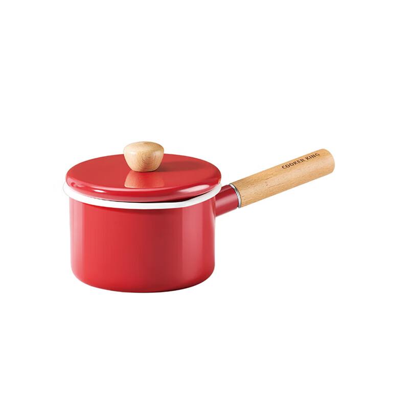 Cooker King 14cm Japanese Style Enamel Milk Pot