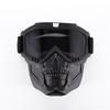 Bluetooth RGB Light Up Airsoft Paintball Military Tactical LED Display Mask Full Face Skull Halloween Hunting Protective Mask