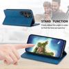 DF-05 For Samsung Galaxy S24 Ultra Case RFID Blocking PU Leather Phone Cover Wallet