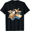 Flying Penguin Shirt Penguin Lover Penguin Airplane Pilot T-Shirt