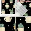 Set Of 2 Flat Printing Curtains Without Rod Green Plants Stars Ramadan Festival Chic Print Polyester Curtain Made