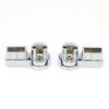 Shower Screen Hinges With Chrome Plating Perfectly Designed ABS Brackets For 6mm Glass Enhances Bathroom Aesthetics