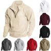Men's  Leisure  Sports  Half  Zipper  Long  Sleeves  Hoodie