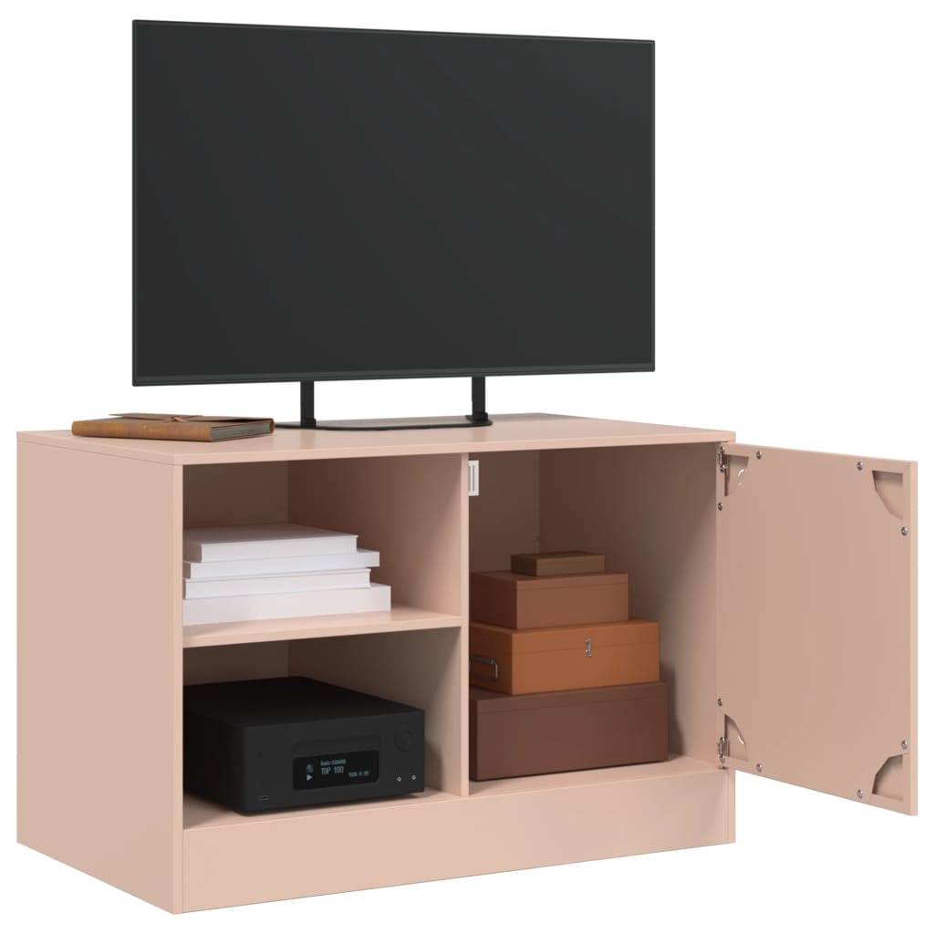 Vidaxl Szafka Pod Telewizor, Różowa, 67X39X44 Cm, Stalowa