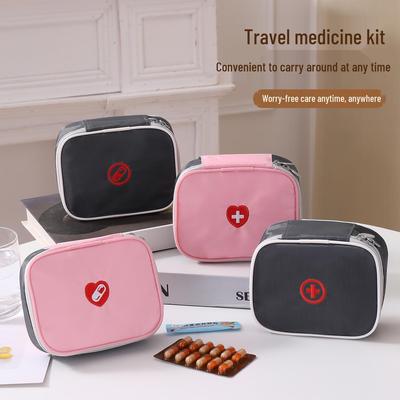 Compact Travel Medical Storage Bag for First Aid & Medicine