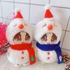 Christmas Snowman 20CM Cotton Doll Clothes Plush Hat Plush Toys Clothes  Girl Gift