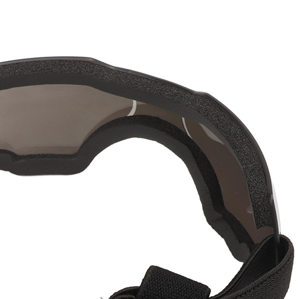 Hundebrille Wind- und UV-Schutz Haustierbrille Staubdichte Sonnenbrille für mittelgroße und große Hunde Silber