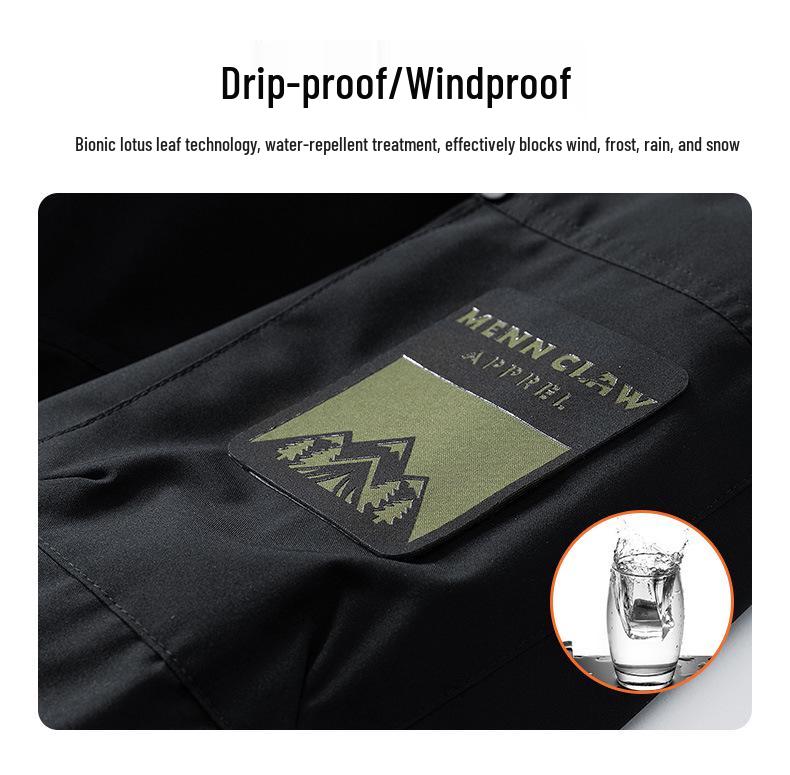 Men's 2025 Autumn Windproof Hooded Jacket: Korean Style Casual Sporty Mountaineering Windbreaker
