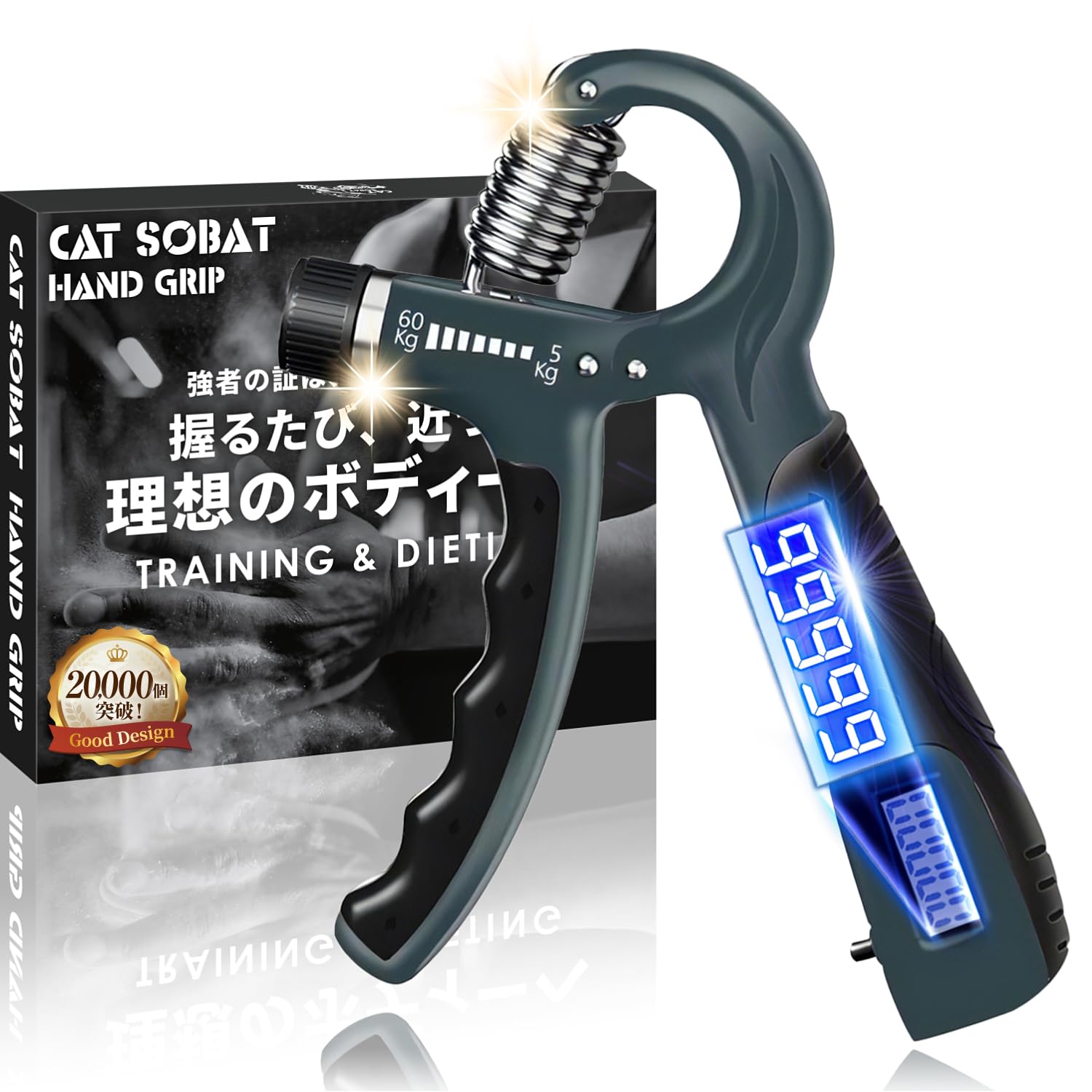 [Professional Supervised Design] Professional Hand Grip, Grip Strength Gripper, Built-in
