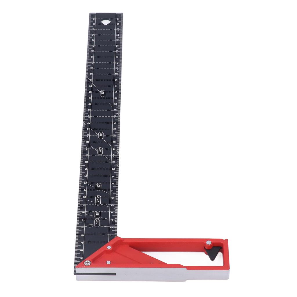 Woodworking Straight Angle Ruler 30 Degrees  45 Degrees  90 Degrees  3mm Thickness Adjustable High Accuracy Universal for
