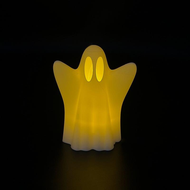 

Halloween Glowing Ghost Night Light Decoration Atmosphere Party Gathering Tabletop Ornament 1Pc
