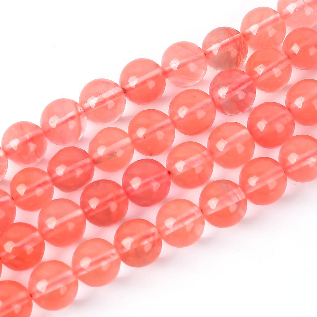 Natural Stone Pink Quartz Amethyst Turquoise Agates Round Loose Beads For Jewelry Making Bracelets DIY Accessories Natural Beads