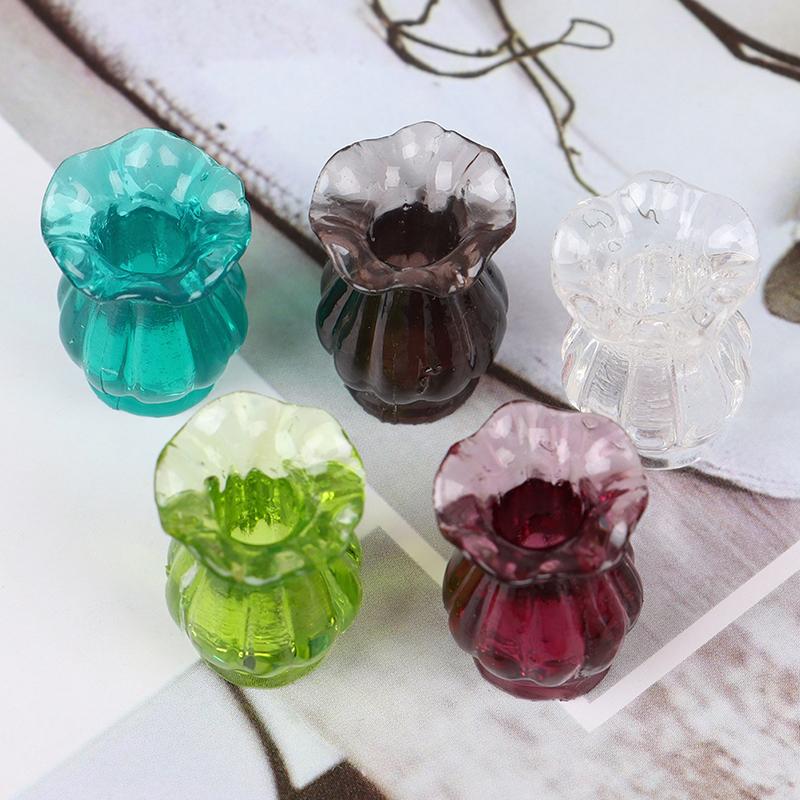 Dollhouse Miniatures 1:12 Mini Ceramic Pot Diy Ceramic Ornament Decora Vase
