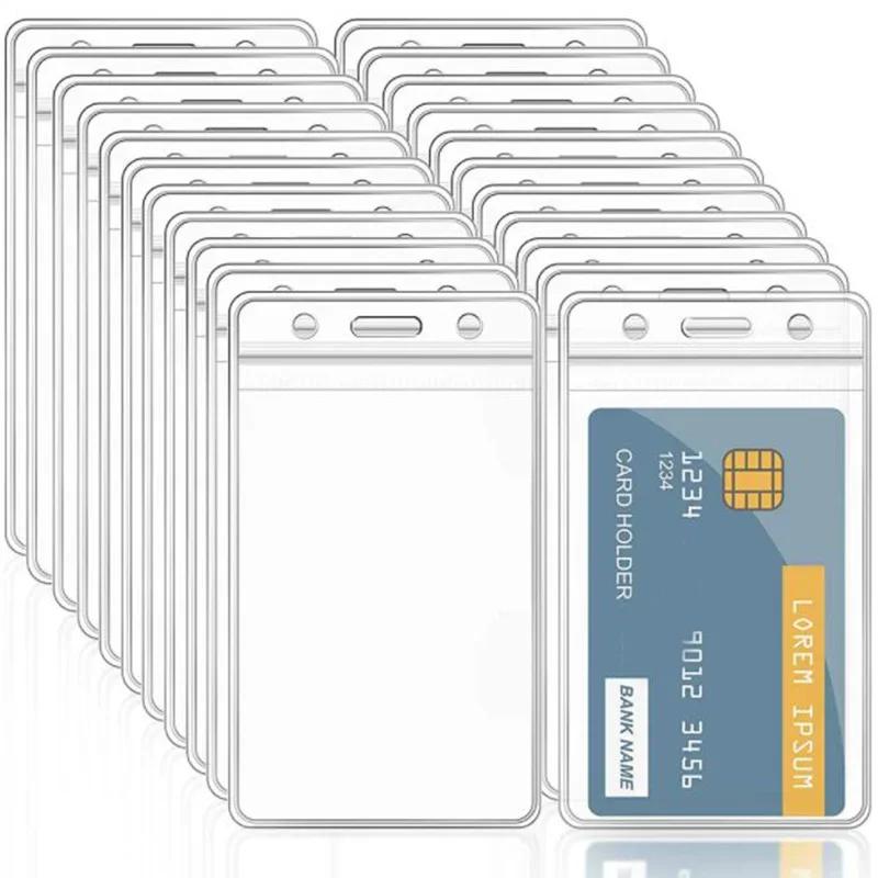 1pcs Transparent PVC Bank Bus Credit Card Holder Cover Storage Card & ID Holders Womem Men Kid's Card Protector Cover Wallet