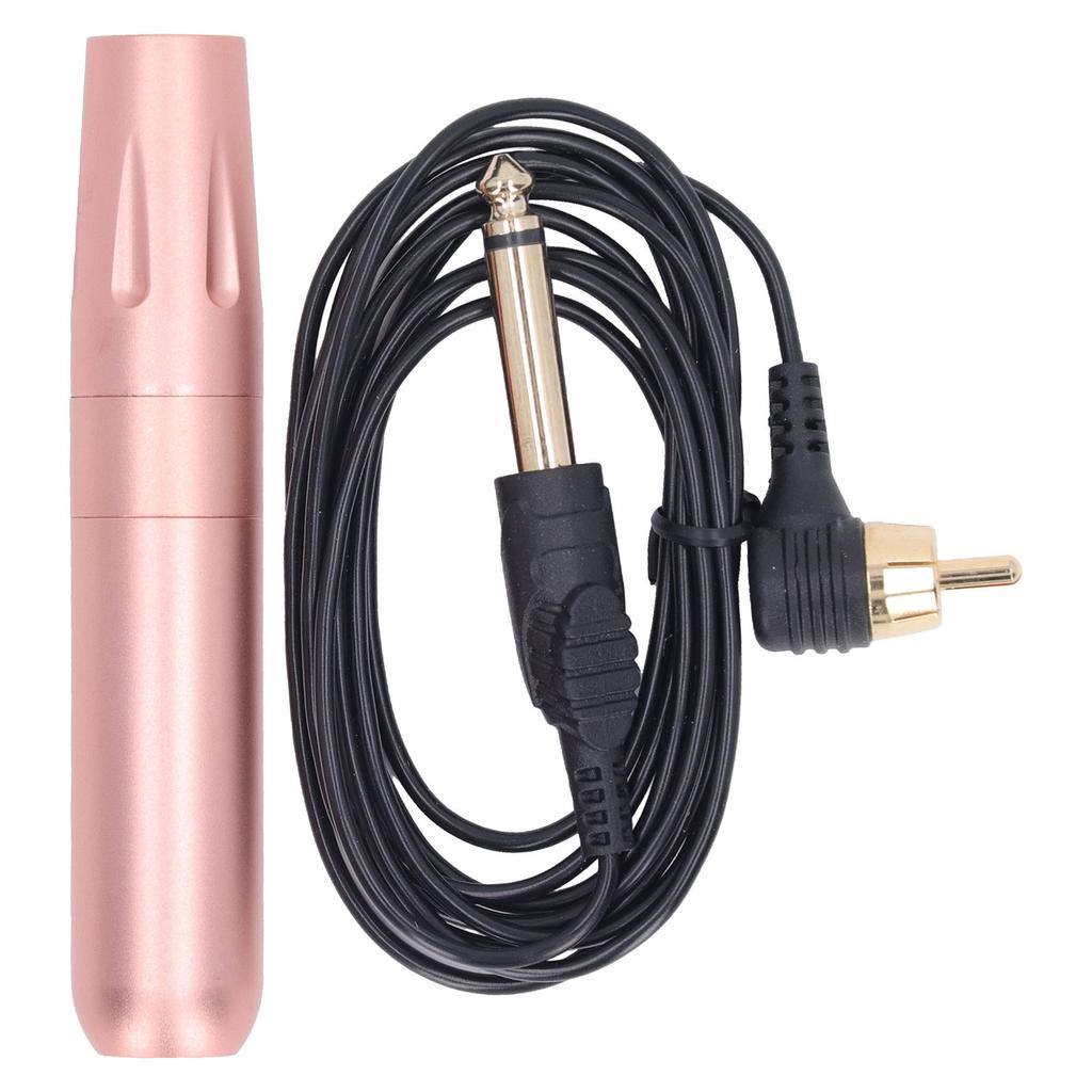 Tattoo Machine Pen RCA Interface Semi Permanent Rose Golden Electric Rotating Tattoo Pen