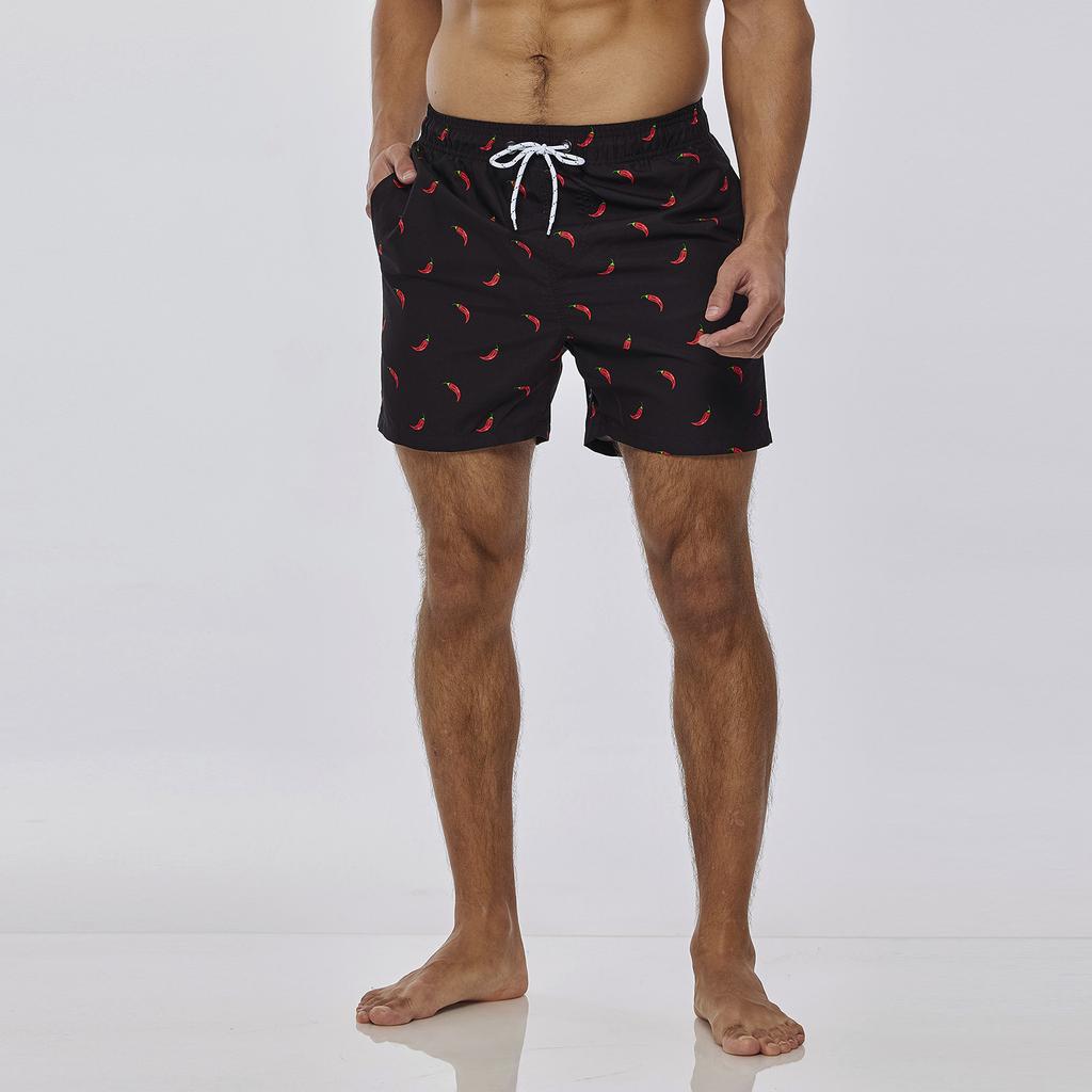 Men's Swim Trunks Quick Dry Beach Surfing Running Swimming Drawstring Shorts