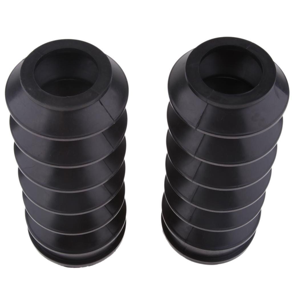 Buy Black Rubber Fork Dust Cover Front Gaiters Boots For Harley XG500