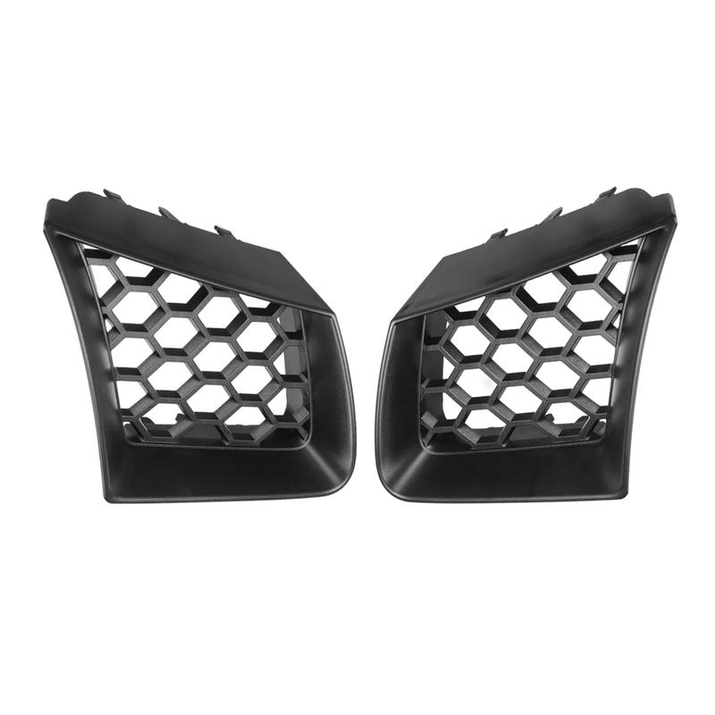 2Pcs Black Front Bumper Grille Cover Mesh Honeycomb Grill for Seat Ibiza Cordoba 6L 2002 2003 2004 2005 2006 2007 2008 2009