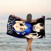 1pc Coraline5 Beach Towel with Custom Name, Beach/Swimming/Bath/Picnic/Camping Towel, Suitable for Seaside Beaches