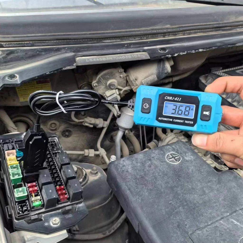 Car Leakage Analyzer Fault Detection Tester Current Tester Backlit Display 0.01A~19.99A Circuit Fault Testing Tool