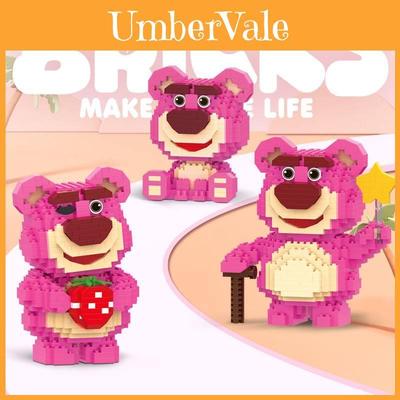 Strawberry Bear Microblock Diamond Bricks
