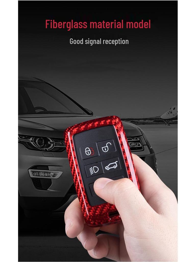 T-Carbon Carbon Fiber Key Shell for Land Rover & Jaguar XFL - Protective Cover