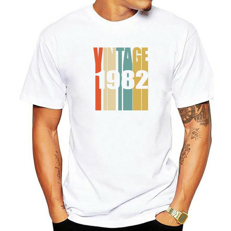 Funny Unisex T Shirt White Tshirt Tshirts Black Tee Retro Vintage 1982 Tshirt 36 Yrs Old Bday 36th Birthday Tee For Unisex
