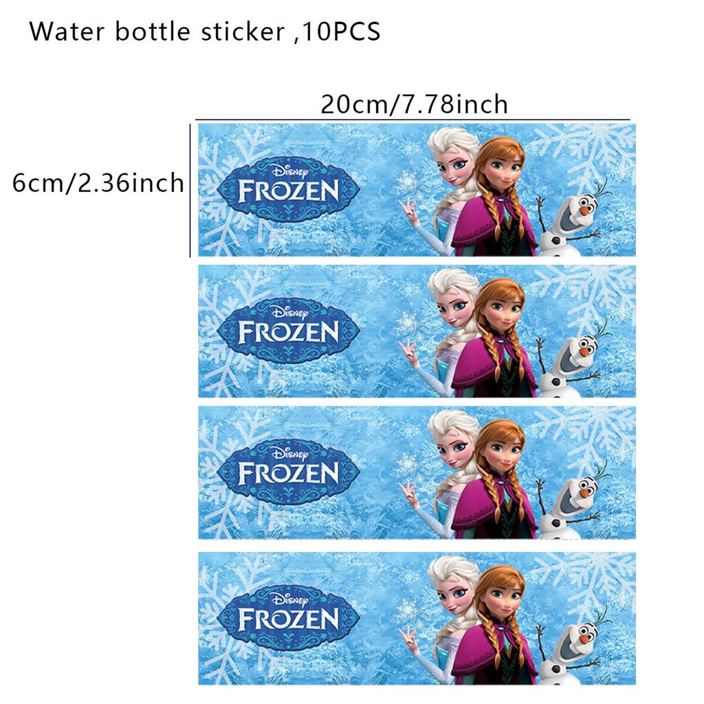 Frozen Cartoon Stitch Water Bottle Self Adhesive Sticker For Birthday