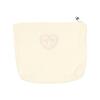 Beautiful INS Simplicity Cosmetic Bag Sweet Embroidery Bow Striped Makeup Case Portable Travel Earphone Cable Storage Bags