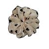 Beige Fashionable Large Hair Tie: Temperamental Yarn Ball Head Accessory for Women