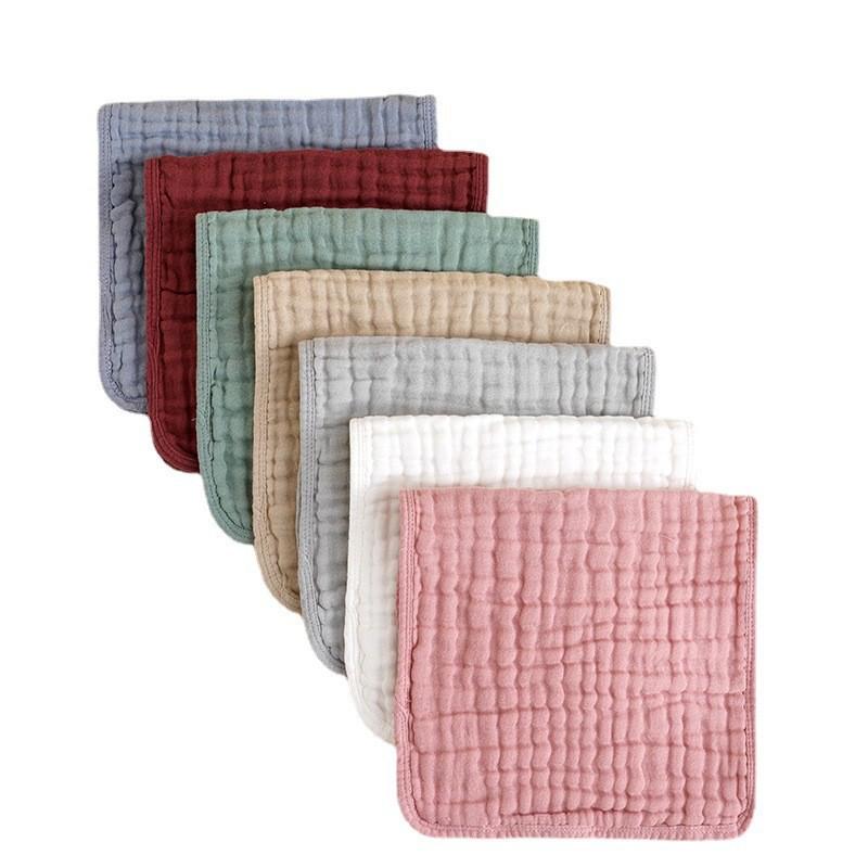 Six-Layer Pure Cotton Gauze Baby Burp Cloth and Shoulder Protector