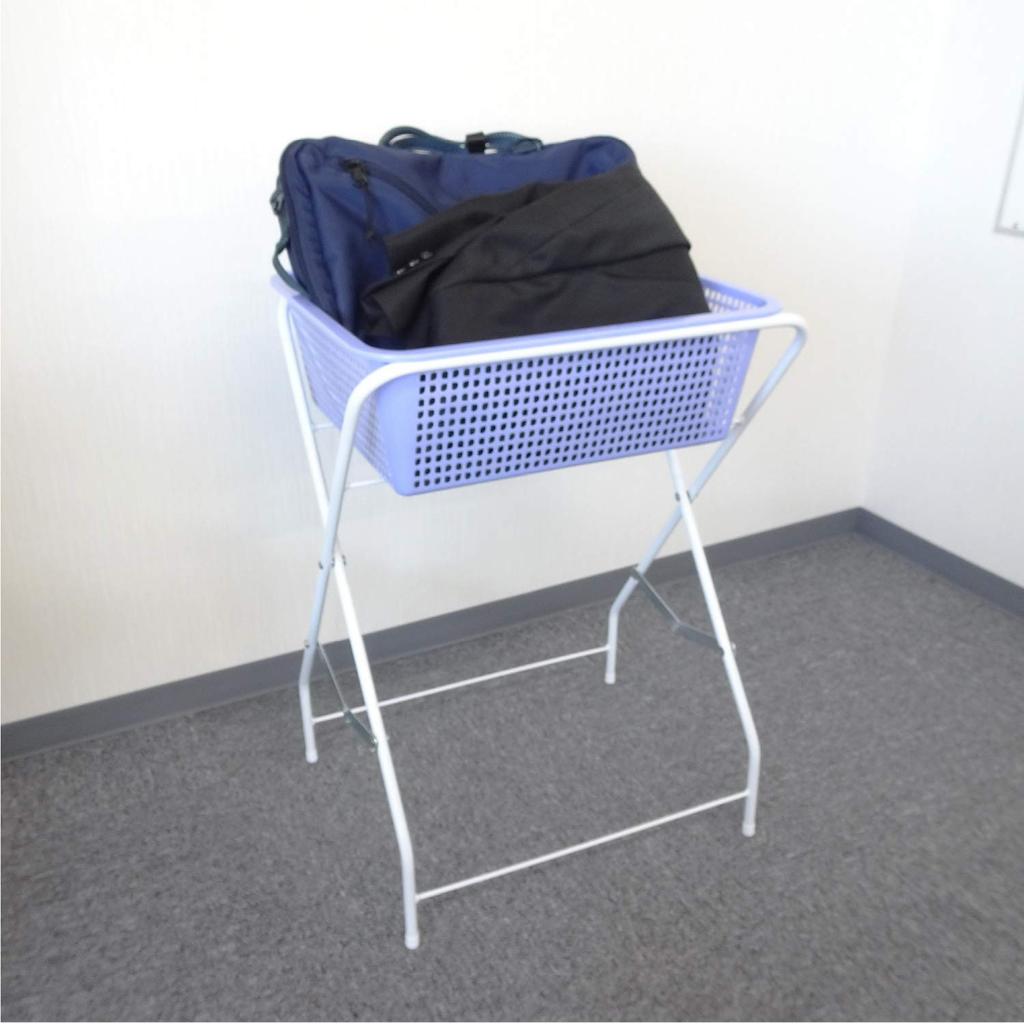 Yamazaki Sangyo Folding Luggage Storage Box, Basket, Width 37 x Depth 49.5 x Height 68cm, 192892