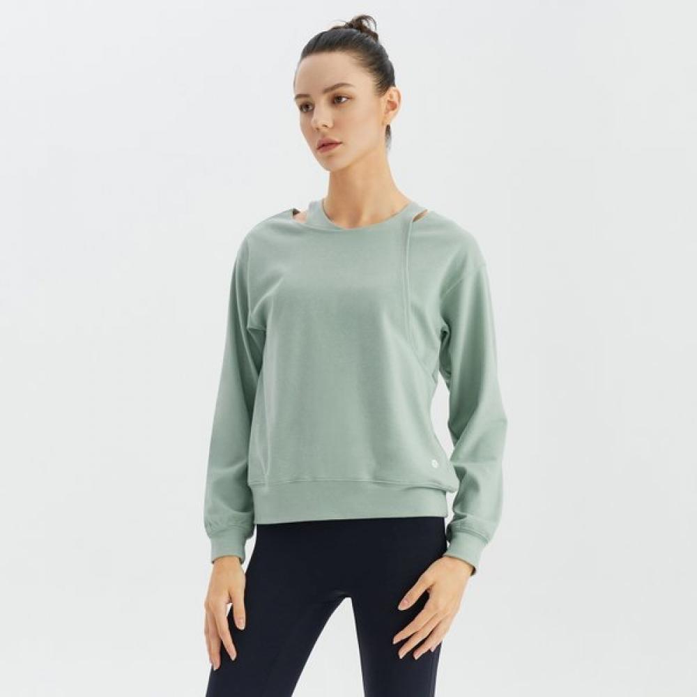 Huit Cross Loose Fit Long Sleeve Tee Htwtl3k13t