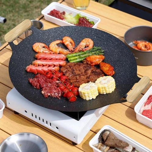 Cast Iron Handle Covers, Grill Pan Handle Covers | Pot Handle Covers, Potholder Sleeves, Non-Slip Handle Covers - Wooden Assist Handle Holder, 2 Cookw