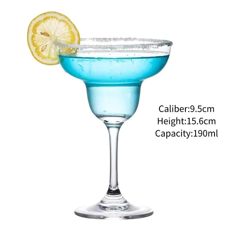 Margarita Glass Cup Classic Handmade Cocktail Glasses Cups Flying Saucer Cup Wide Mouth Glass Goblet Party Gift