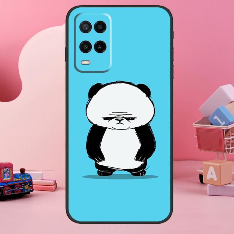 Cartoon Panda Case For Oppo A78 A38 A18 A98 A58 A60 A80 A40 A96 A76 A16 A94 A74 A54 A15 A17 A57 A77 A5 Pro
