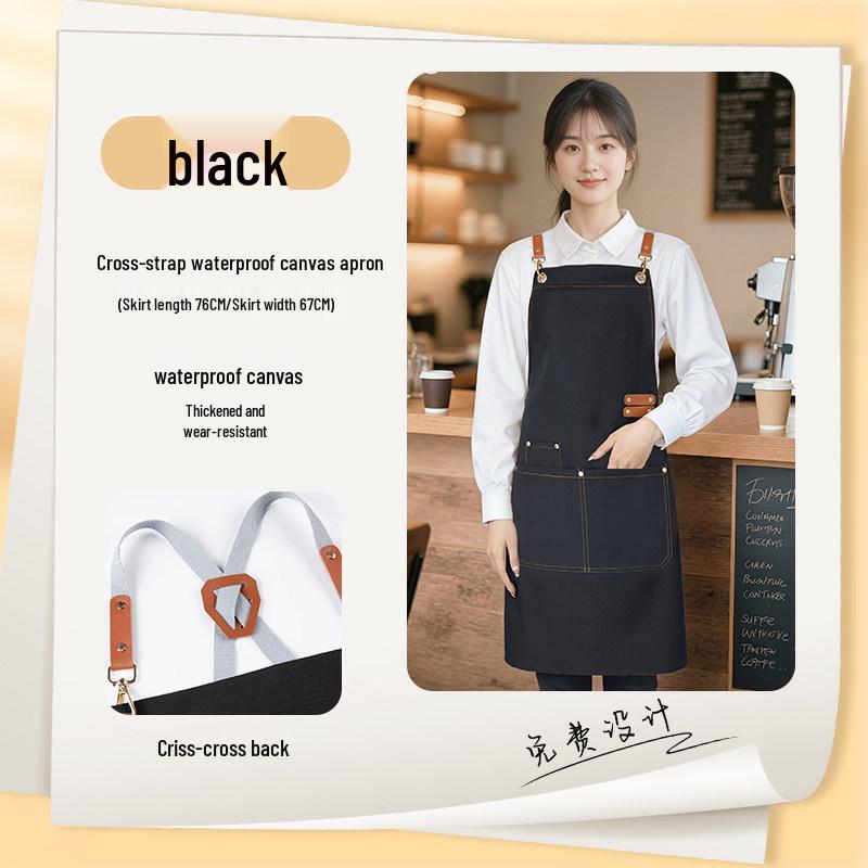 Waterproof Waiter Apron with Custom Logo for Restaurant and Catering Staff