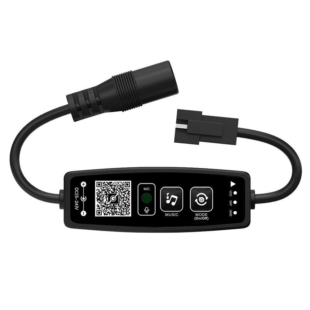 Multicolor Bluetooth LED Dimmer Timer with APP Control and USB Powered Light Strip Controller