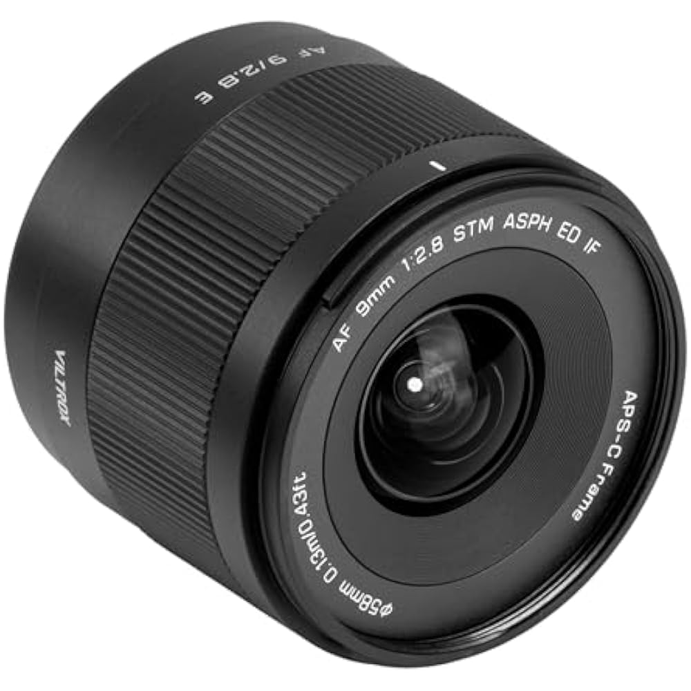 VILTROX AF 9mm F2.8 E Lens Compatible with Sony E Mount Ultra Wide Angle APS-C Size Interchangeab...