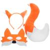 Cosplay Fuchs Maske Ohr Schwanz Set Halloween Cosplay Kostüm Accessoire Themenparty Verkleidungsrequisiten Karnevalsparty Kostüme Zubehör