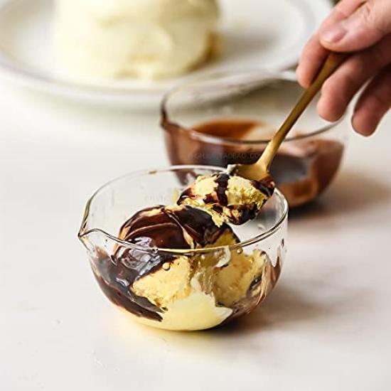 Clear glass matcha approximately wide x perfect for tea ceremony practice heat-resistant bowl, 11.5cm 6.2cm high, (matcha bowl)