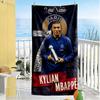 Mbappe Personalized Text Beach Towel Quickdry Soft Microfiber Ideal For Travel Outdoor Swim Pool Yoga Surf Camping Hiking Gym Gift Holiday