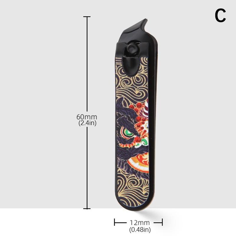 

Кусачки для ногтей в китайском стиле «Танец льва» из нержавеющей стали, толстые ножницы для ногтей, профессиональный педикюрный маникюрный триммер