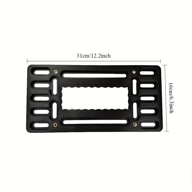 Car License Plate Bracket Front License Plate Holder Mounting Kit Universal Bumper Frame Mount With Stainless Steel Screw Cap License Plate Covers