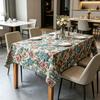 Dining Room Kitchen Party Event Convenient Washable Rectangle Cotton Linen Soft Table Cloth