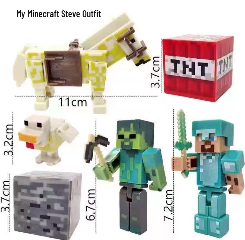 My World Cake Decoration: Steve Figurine for Kids' Birthday Baking & Dress-up