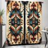 2 Pcs Retro Ethnic Patterns Print Curtains,suitable for Bedroom,living Room Kitchen Decoration,home Decoration,window Decoration