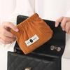 Corduroy Mini Cosmetic Bag Makeup Bag Coin Purse Small Item Bag Lipstick Storage Bag  Travel